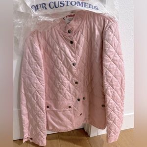 Burberry pink quilted jacket